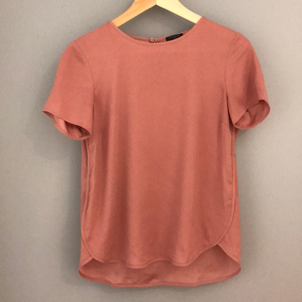 Ann Taylor Shirt Sleeved Relaxed Blouse